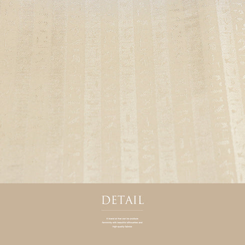 色無地 リサイクル 身丈160.2cm 裄62.8cm 袷 エジプト絵文字風の地紋柄 ベージュ Mサイズ セミフォーマル お洒落 一つ紋 正絹 広衿 地紋あり Sランク