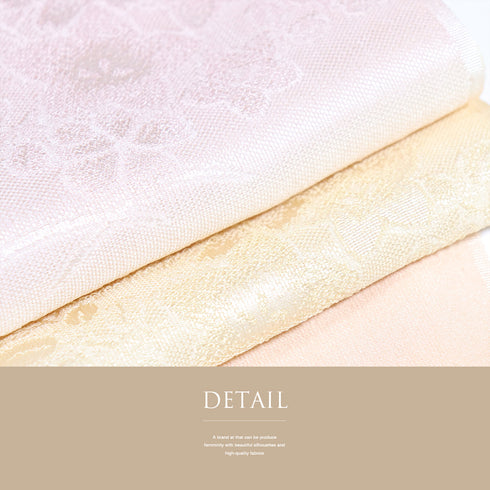 帯揚げ リサイクル お洒落 綸子 正絹 多色 萩柄 花柄 未使用品 AG-1163