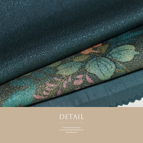 帯揚げ お洒落 ちりめん グリーン 正絹 新品・未使用品 丹後ちりめん 花柄