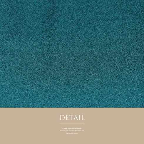 色無地 リサイクル 身丈169cm 裄69.6cm 袷 ブルー LLサイズ セミフォーマル 一つ紋 正絹 広衿 地紋あり Sランク