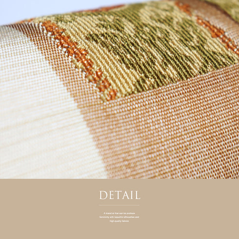 名古屋帯 リサイクル 帯丈346cm ポイント柄 ベージュ Sサイズ 正絹 Sランク お洒落 カジュアル