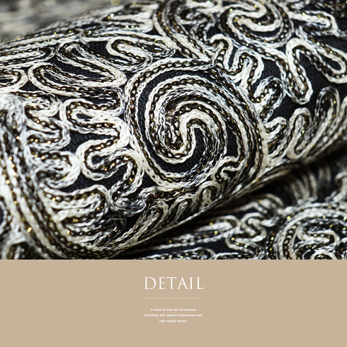 袋帯 リサイクル 帯丈448cm 全通 無月 ブラック Mサイズ 正絹 新品・未使用品 お洒落