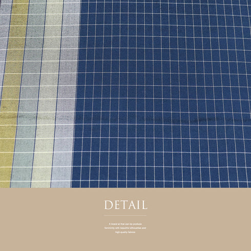 袋帯 リサイクル 帯丈432cm 全通 格子柄 ぼかし リバーシブル 多色 Sサイズ 正絹 新品・未使用品 お洒落