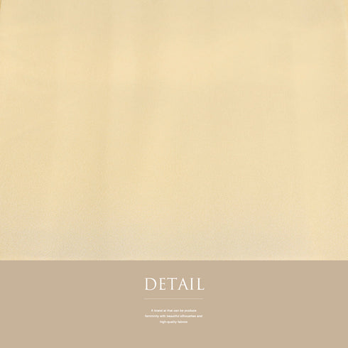 色無地 リサイクル 身丈157.5cm 裄66.8cm 袷 ベージュ Mサイズ お洒落 正絹 広衿 地紋なし Aランク