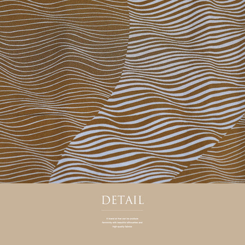 小紋 リサイクル 身丈158.2cm 裄64.4cm 袷 デザイン横縞柄 ブラウン Mサイズ お洒落 カジュアル 正絹 広衿 Sランク