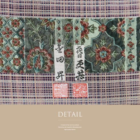 付下げ リサイクル 身丈153.5cm 裄46.5cm 袷 横縞柄 花柄 多色 Sサイズ お洒落 落款 正絹 広衿 Sランク