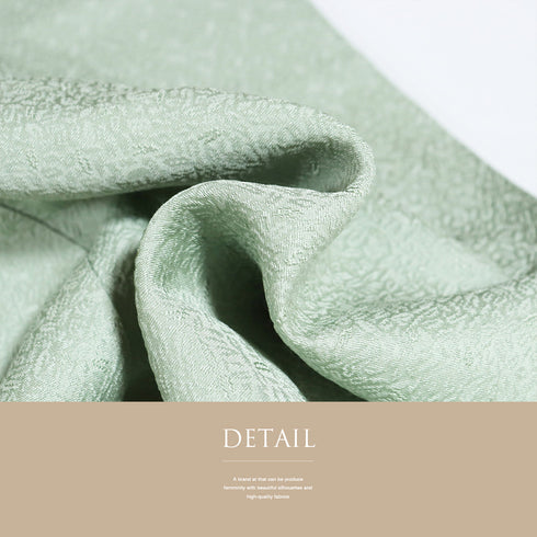 色無地 リサイクル 身丈155cm 裄64.7cm 袷 グリーン Sサイズ セミフォーマル お洒落 一つ紋 正絹 広衿 地紋あり Sランク