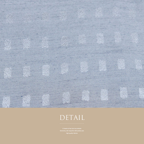 小紋 リサイクル 身丈166cm 裄66cm 単衣 阿波藍 地紋 ブルー LLサイズ お洒落 カジュアル 正絹 広衿 Sランク