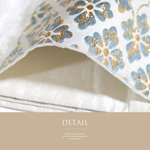 袋帯 リサイクル 帯丈432cm 六通 雲に有職文様 シルバー Sサイズ 正絹 Sランク フォーマル セミフォーマル