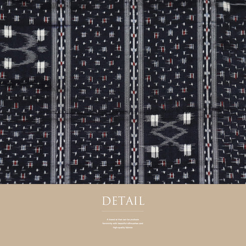 紬 リサイクル 身丈157.5cm 裄63cm 袷 絣模様 ネイビー Mサイズ カジュアル お洒落 正絹 広衿 Sランク