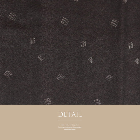 小紋 リサイクル 身丈170.3cm 裄69.6cm 袷 源氏香模様 お召し 地紋 ブラウン LLサイズ お洒落 不明 広衿 Sランク