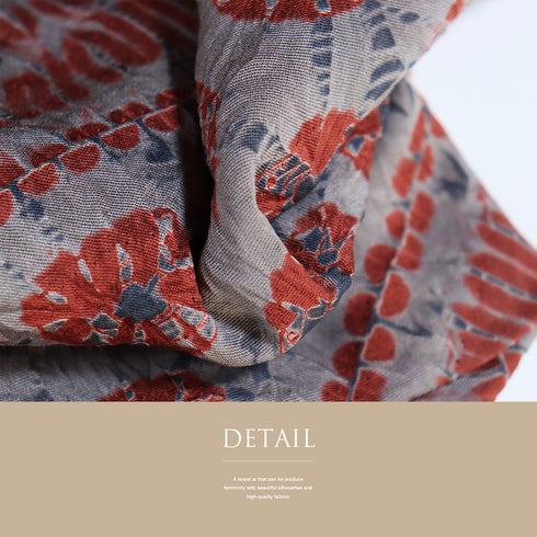 道行コート リサイクル 身丈95cm 裄67.2cm 袷 絞り各種柄 グレー Lサイズ お洒落 しつけ糸 正絹 Sランク