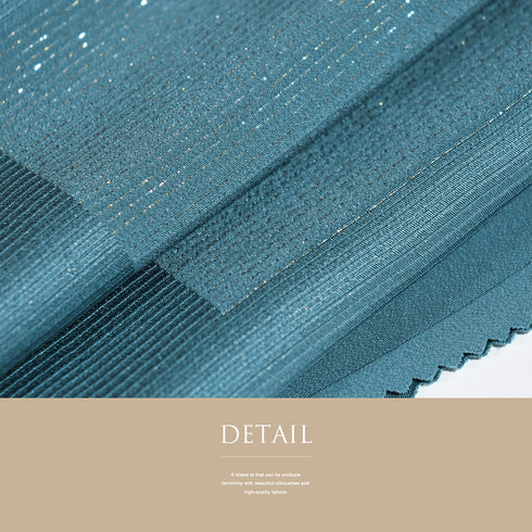 帯揚げ リサイクル お洒落 ちりめん 正絹 ブルー 地紋 新品・未使用品 AG-1225