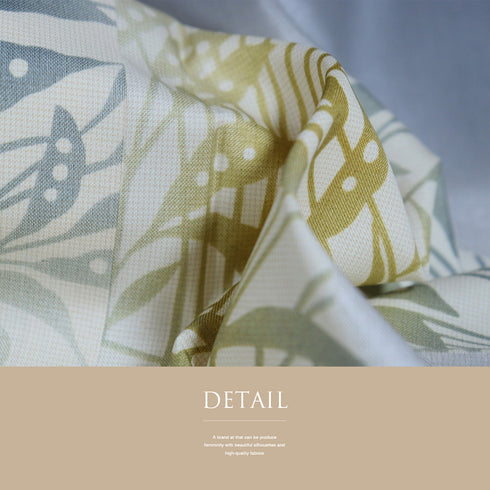 付下げ 身丈159.3cm 裄65.4cm 袷 葉柄 グレー Mサイズ お洒落 正絹 広衿 Sランク