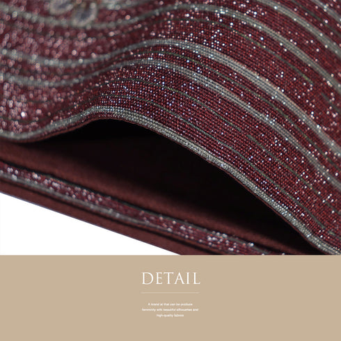 袋帯 リサイクル 帯丈438cm 全通 花柄 ラメ加工 レッド Mサイズ 正絹 Sランク セミフォーマル お洒落