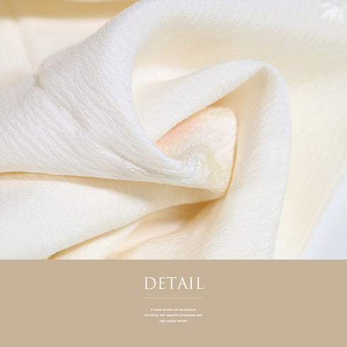 長襦袢 リサイクル 長襦袢 身丈128.7cm 裄64.8cm 袷 蝶に桜模様の地紋 ベージュ Mサイズ しつけ糸 正絹 Aランク