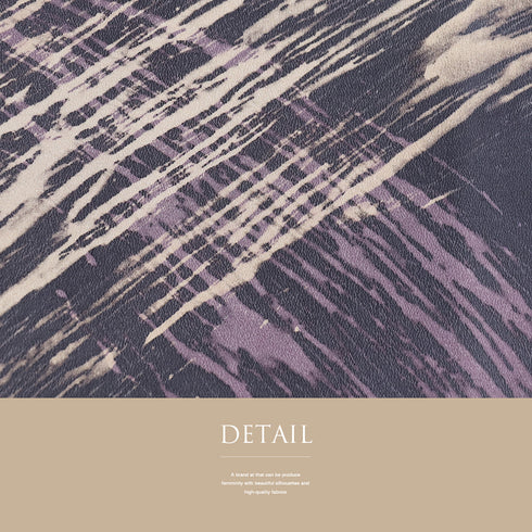 小紋 リサイクル 身丈157cm 裄62.6cm 袷 パープル Mサイズ お洒落 カジュアル 正絹 広衿 Sランク