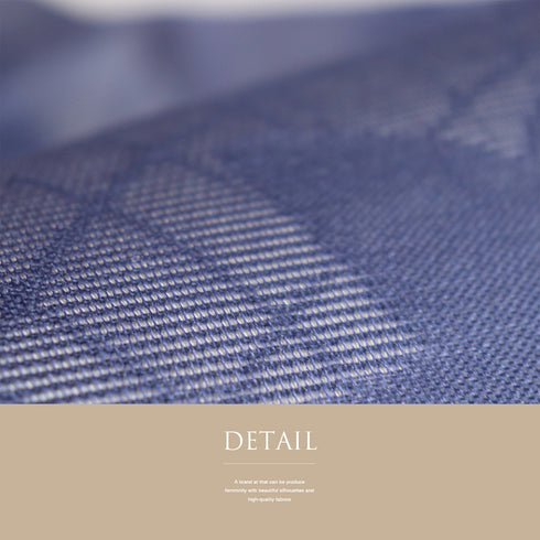 名古屋帯 リサイクル 帯丈342cm 六通 夏用 ブルー Sサイズ 正絹 Sランク カジュアル