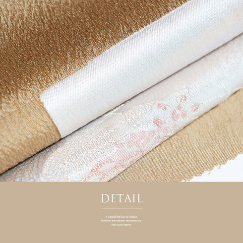 帯揚げ リサイクル お洒落 ちりめん 正絹 ブラウン 扇子柄など 未使用品 AG-1280