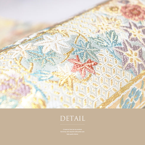 袋帯 リサイクル 帯丈436cm 六通 ゴールド Mサイズ 正絹 新品・未使用品 フォーマル