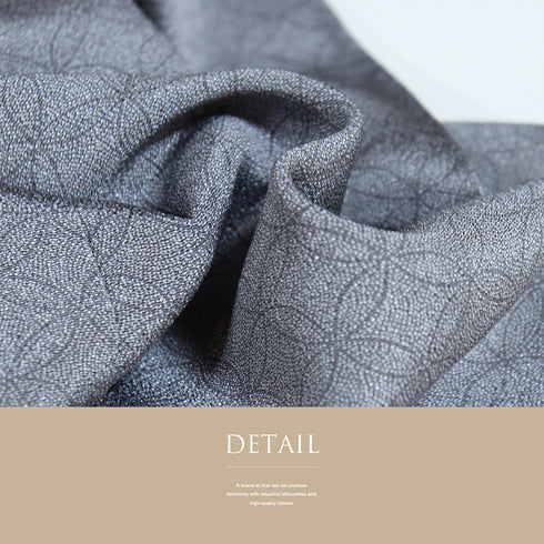 江戸小紋 リサイクル 身丈163.5cm 裄66.4cm 袷 伊勢型紙柄 二代目六谷梅軒彫刻 グレー Lサイズ お洒落 正絹 広衿 Sランク