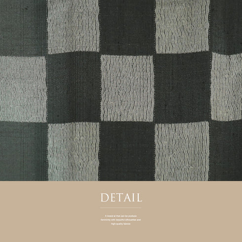 紬 リサイクル 身丈167.8cm 裄68.4cm 袷 石畳柄 木目絞柄 グレー LLサイズ お洒落 カジュアル 正絹 広衿 Sランク