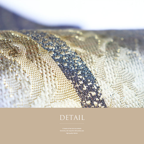 袋帯 リサイクル 帯丈452cm 六通 地紋に縦ぼかし柄 多色 Lサイズ 正絹 Sランク セミフォーマル お洒落