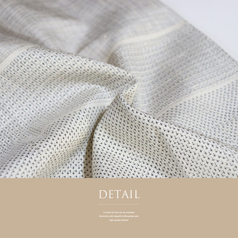 紬 リサイクル 身丈158cm 裄64.2cm 袷 横段縞に花柄 グレー Mサイズ お洒落 カジュアル 正絹 広衿 Sランク