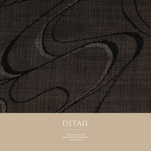 大島紬 リサイクル 身丈166cm 裄66.4cm 袷 流水柄 ブラウン LLサイズ カジュアル お洒落 正絹 広衿 Bランク