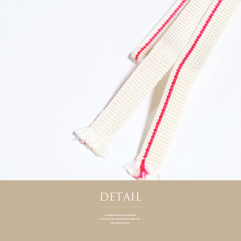 帯締め カジュアル 三分紐 ホワイト 正絹 新品・未使用品