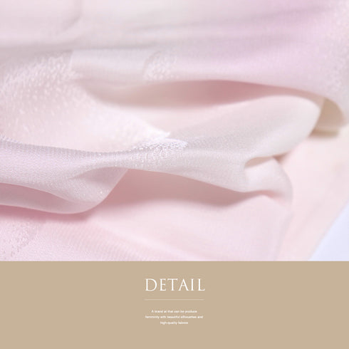 長襦袢 リサイクル 長襦袢 身丈123.5cm 裄64.8cm 袷 雲取りの地紋柄 後身頃居敷当て付き ピンク Mサイズ 正絹 袖無双 Sランク