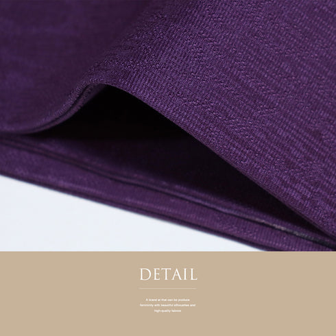 名古屋帯 リサイクル 帯丈391cm ポイント柄 絞り パープル Lサイズ 正絹 新品・未使用品 お洒落