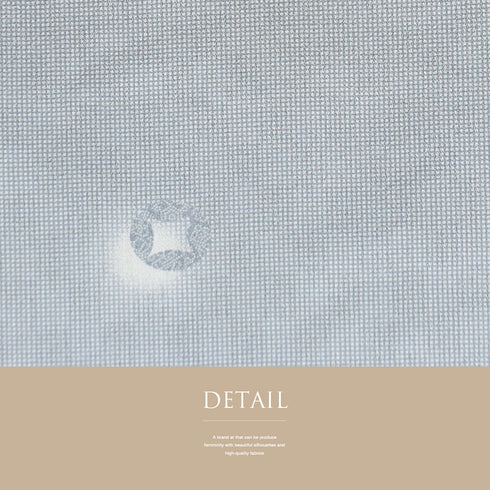 小紋 リサイクル 身丈154.5cm 裄65cm 袷 デザイン七宝柄 衿先布付き グレー Sサイズ お洒落 正絹 バチ衿 Aランク