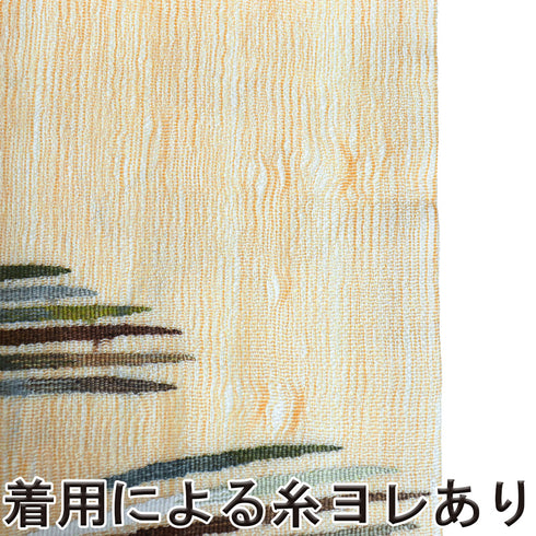 名古屋帯 リサイクル 帯丈362.5cm ポイント柄 9寸 夏物 ベージュ Mサイズ 不明 Aランク カジュアル