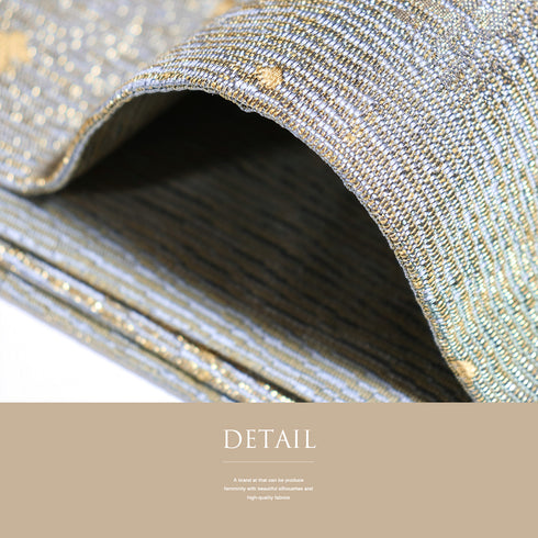 袋帯 リサイクル 帯丈432cm 六通 松竹梅柄 ぼかし ゴールド Sサイズ 正絹 新品・未使用品 お洒落