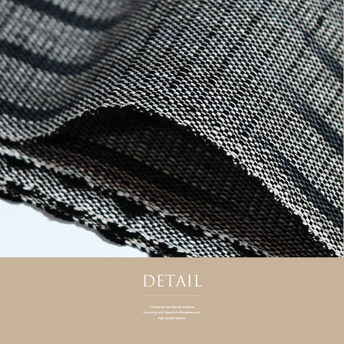 名古屋帯 リサイクル 帯丈384cm 全通 紬 縞柄 ぼかし ネイビー Lサイズ 正絹 Sランク お洒落 カジュアル