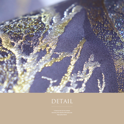 袋帯 リサイクル 帯丈456cm 六通 パープル Lサイズ 正絹 Sランク フォーマル お洒落