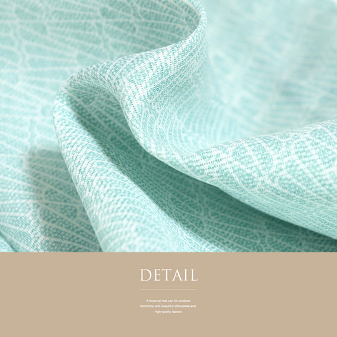 小紋 リサイクル 夏着物 身丈156.7cm 裄65cm 絽 デザイン扇子柄 グリーン Mサイズ お洒落 ポリエステル 洗える着物 バチ衿 Sランク