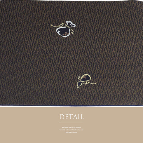 名古屋帯 リサイクル 帯丈374cm ポイント柄 瓢箪柄 巾着柄 染め加工 多色 Mサイズ 正絹 Sランク お洒落