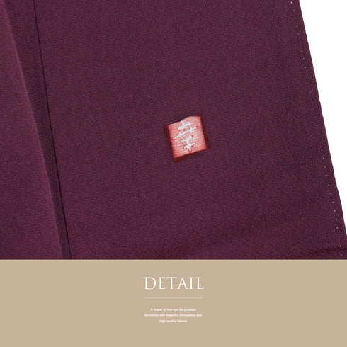 訪問着 リサイクル 身丈154cm 裄65.2cm 袷 牡丹柄 部分刺繍 箔加工 パープル Sサイズ セミフォーマル お洒落 正絹 広衿 Aランク