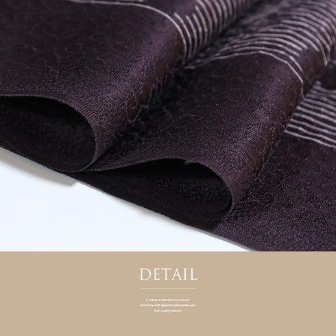 帯締め・帯揚げセット リサイクル 手組紐 パープル 正絹 新品・未使用品 水玉 ストライプ