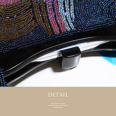 バッグ ネイビー ビーズ Sランク ビーズバック