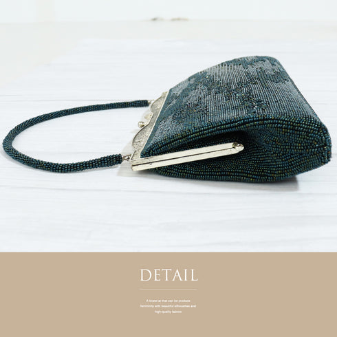 バッグ リサイクル グリーン ビーズ Aランク