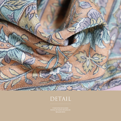 小紋 リサイクル 身丈164cm 裄66.8cm 袷 オリエンタル柄 多色 Lサイズ お洒落 カジュアル 正絹 広衿 Sランク