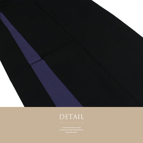 色無地 リサイクル 身丈160cm 裄69.4cm 袷 ブラック Mサイズ お洒落 一つ紋 真向き月に星紋 正絹 広衿 地紋なし Sランク