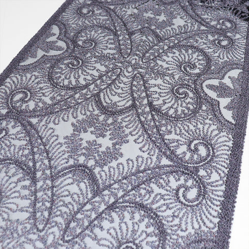 ショール リサイクル お洒落 パープル 正絹 未使用品 無月