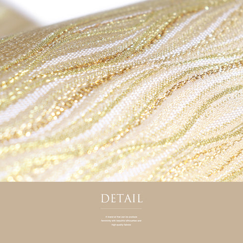 袋帯 リサイクル 帯丈432cm 六通 ゴールド Sサイズ 正絹 Sランク セミフォーマル お洒落