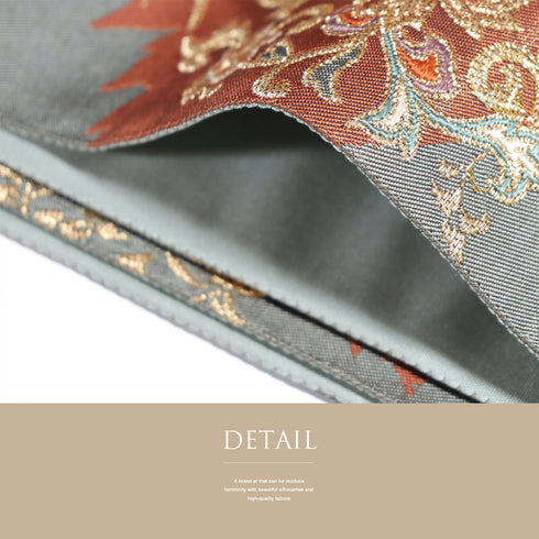 袋帯 リサイクル 帯丈432cm 六通 華紋に鳥柄 多色 Sサイズ 正絹 新品・未使用品 フォーマル セミフォーマル