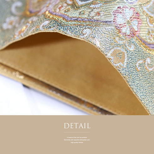 袋帯 リサイクル 帯丈430cm 六通 本金箔 錦繍天平華文柄 ゴールド Sサイズ 正絹 新品・未使用品 フォーマル セミフォーマル