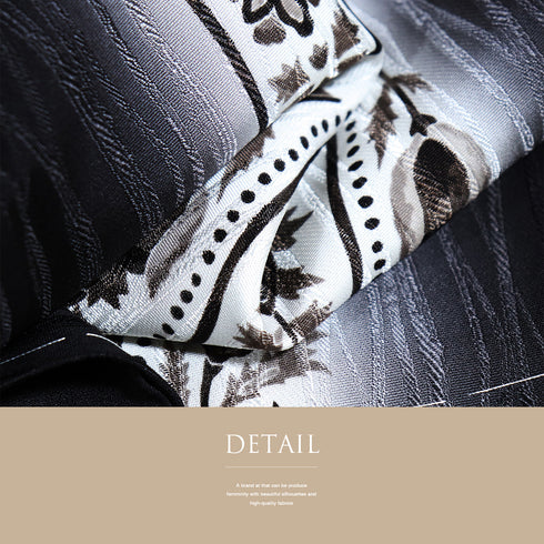 訪問着 リサイクル 身丈158.5cm 裄62.2cm 袷 立涌に唐花模様 地紋 長居賢珠 ブラック Mサイズ お洒落 落款 しつけ糸 正絹 広衿 未使用品